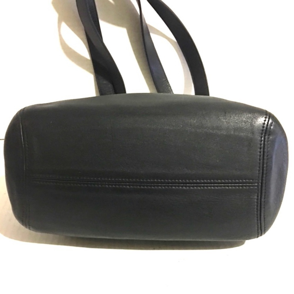 Coach vintage black leather shoulder handbag - Picture 4 of 11